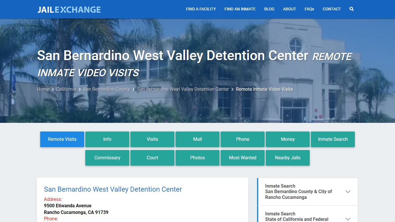 San Bernardino West Valley Detention Center - Jail Exchange